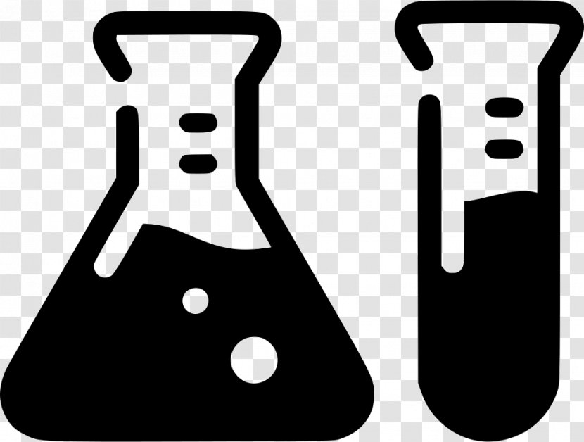 Laboratory Chemistry Test Tubes Medicine Science - Black And White Transparent PNG
