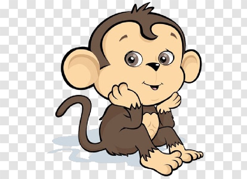 Drawing Monkey Clip Art - Primate - Clipart Transparent PNG