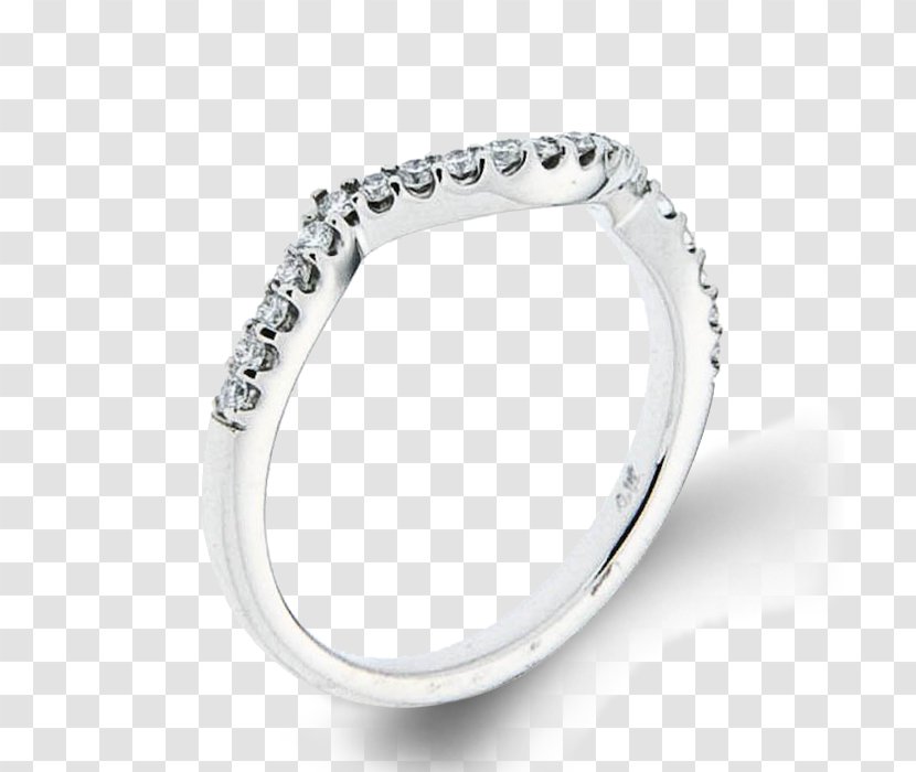 Wedding Ring Silver Body Jewellery - Diamond - Curve Transparent PNG
