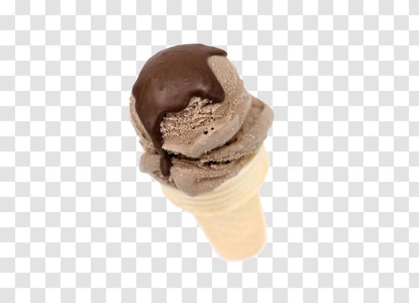 Chocolate Ice Cream Gelato Cones Transparent PNG
