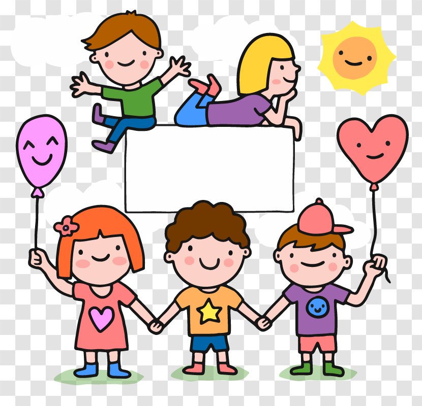 Children's Day Poster Gift Drawing - Play - Vector Child Borders Transparent PNG