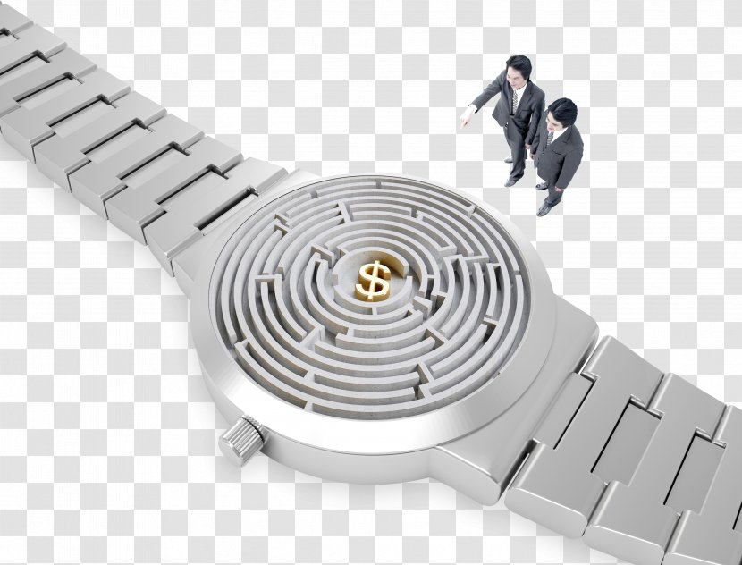 Watch Designer Poster Creativity - Clock - Man Watches The Edge Of Creative Transparent PNG