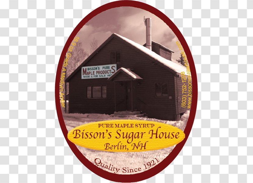 Bisson's Sugar House Maple Syrup Mooncusser Shack - Label Resource And Graphics - Berlin NH Transparent PNG