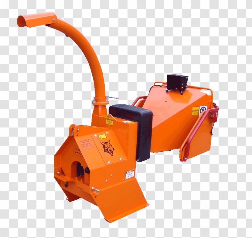 Woodchipper Power Take-off Hydraulic Machinery Tractor - Tool Transparent PNG