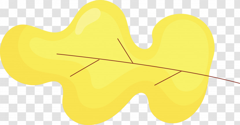 Angle Line Yellow Leaf Computer Transparent PNG