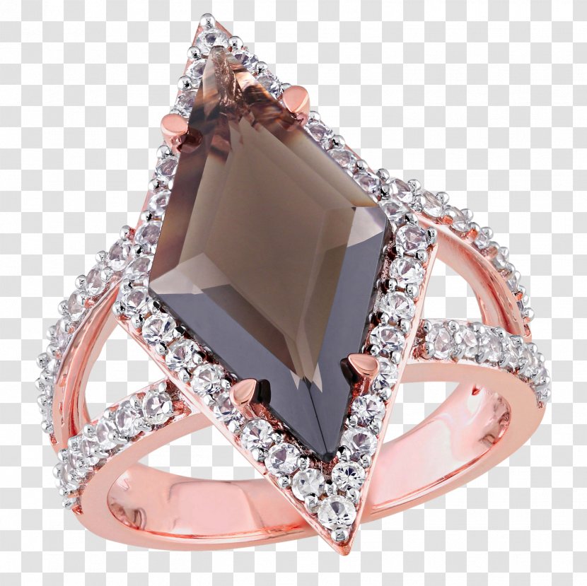Wedding Ring Sapphire Gold Diamond - Crystal Transparent PNG