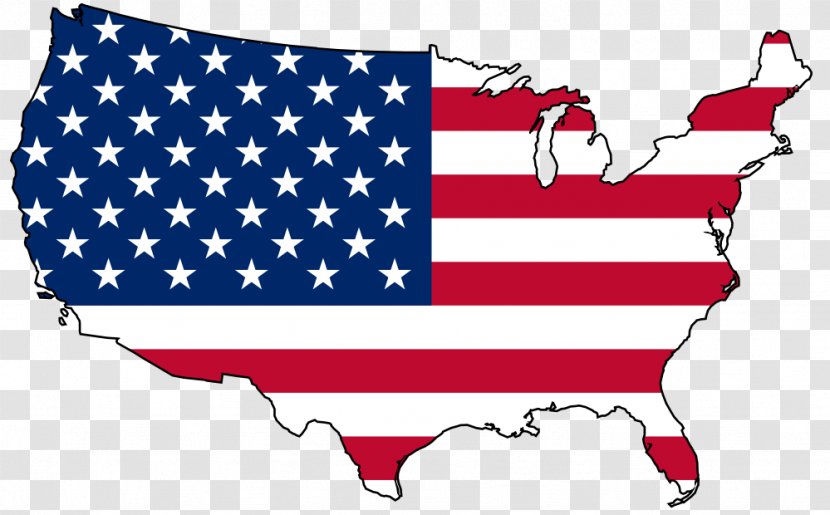 Flag Of The United States Map Clip Art - Stock Photography - Vector American Transparent PNG