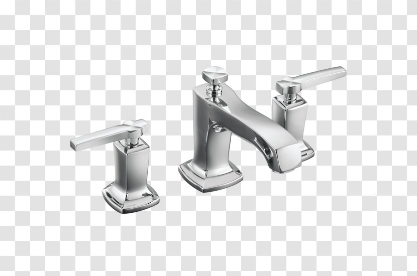 Kohler Co. Faucet Handles & Controls Sink Margaux Lever Widespread K-16232-4 KOHLER Worth 8 In. 2-Handle Bathroom - Cufflink Transparent PNG