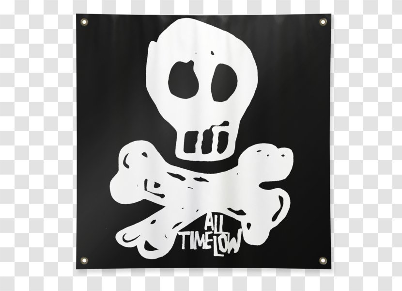 All Time Low T-shirt So Wrong, It's Right Put Up Or Shut Nothing Personal - Frame - Sad Skull And Crossbones Transparent PNG