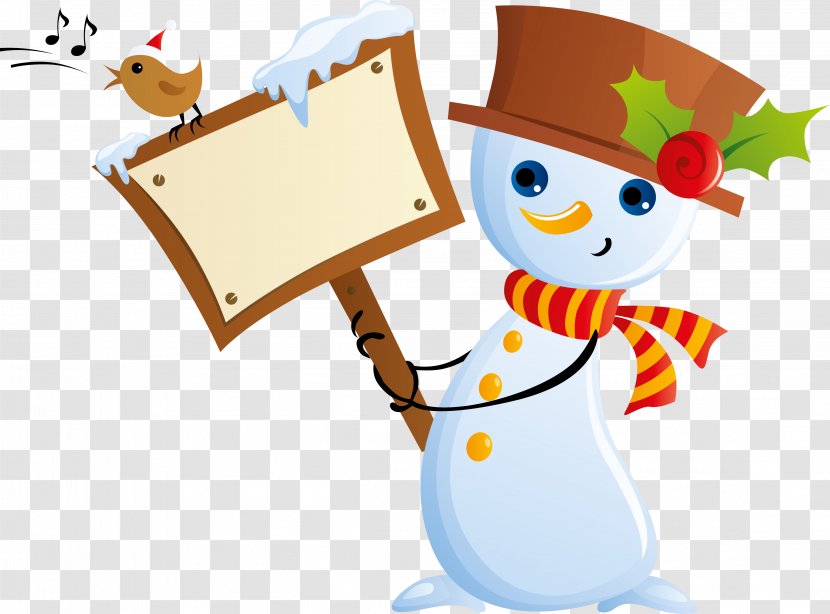 Snowman Christmas Winter - Snowflake Transparent PNG