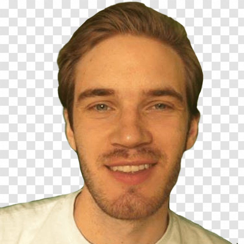 PewDiePie YouTuber - Video - White Head Is Not Separated Transparent PNG