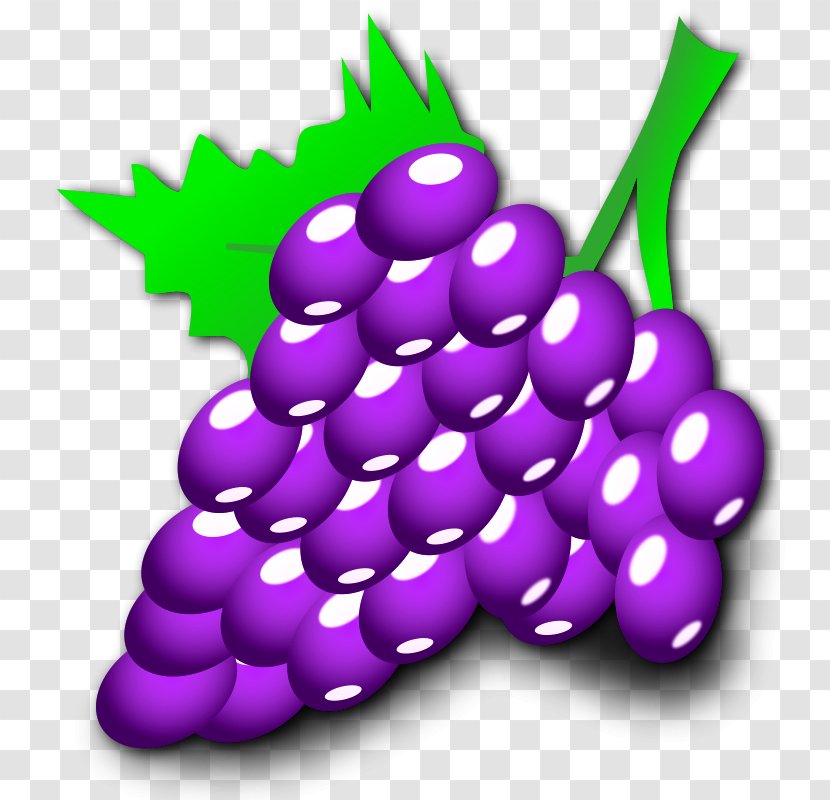 Common Grape Vine Cartoon Clip Art - Royaltyfree - Grapevine Stencil Transparent PNG
