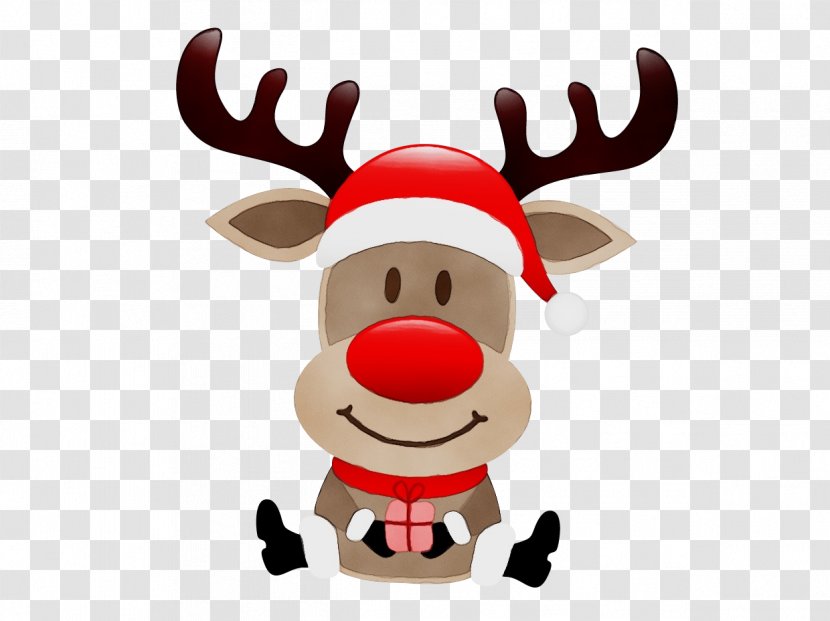 Rudolph Santa Claus Reindeer Vector Graphics Christmas Day - Video - Deer Transparent PNG
