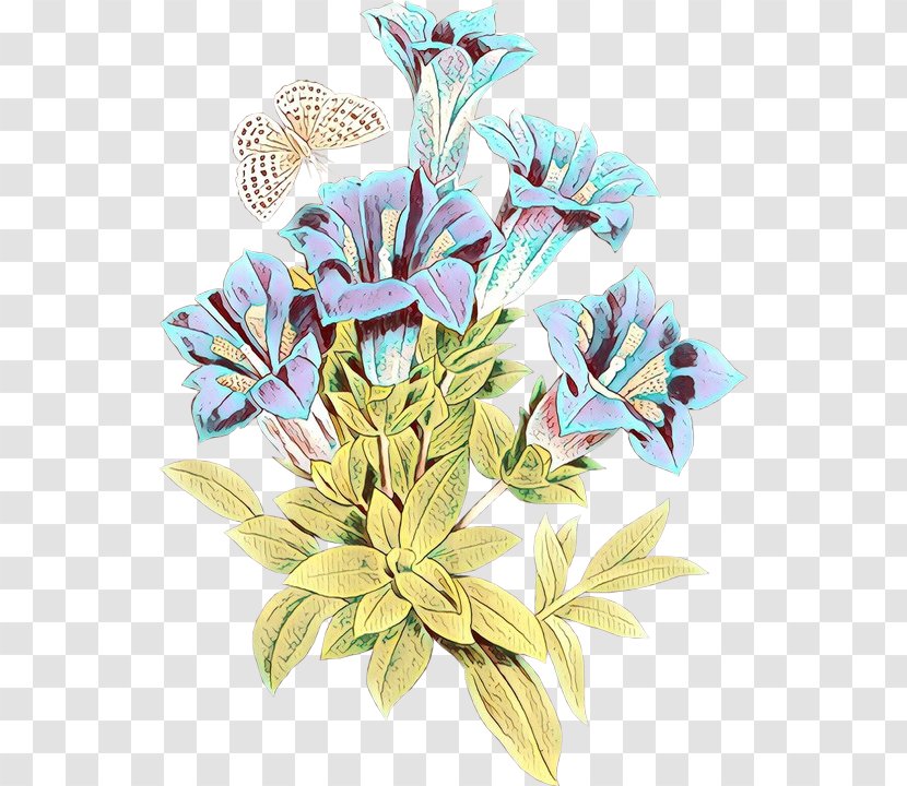 Flower Plant Leaf Cut Flowers Bouquet - Wildflower - Gentiana Transparent PNG