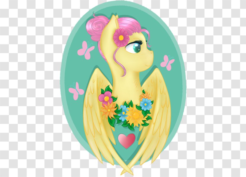 Vertebrate Clip Art Illustration Flower Legendary Creature - Fictional Character - Fluttershy Pony Friendship Transparent PNG