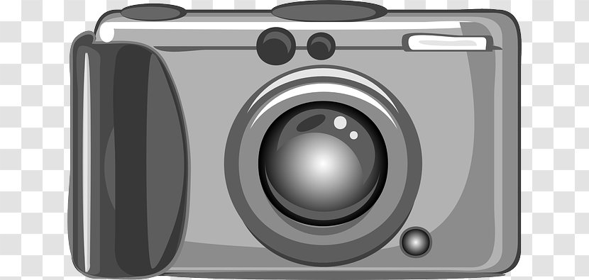 Digital Cameras Photography Clip Art - Cartoon Camera Transparent PNG