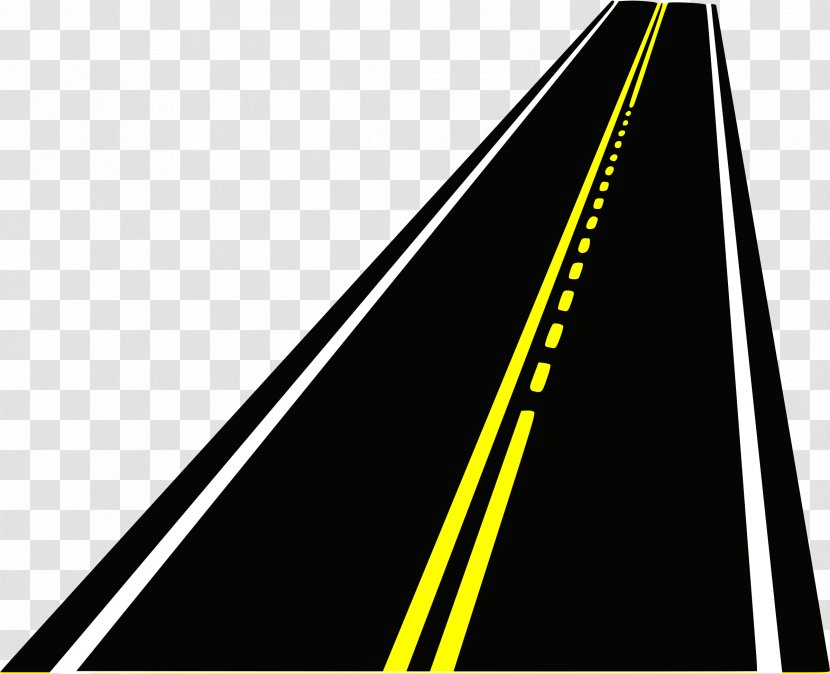 Car Road Highway Clip Art - Triangle Transparent PNG