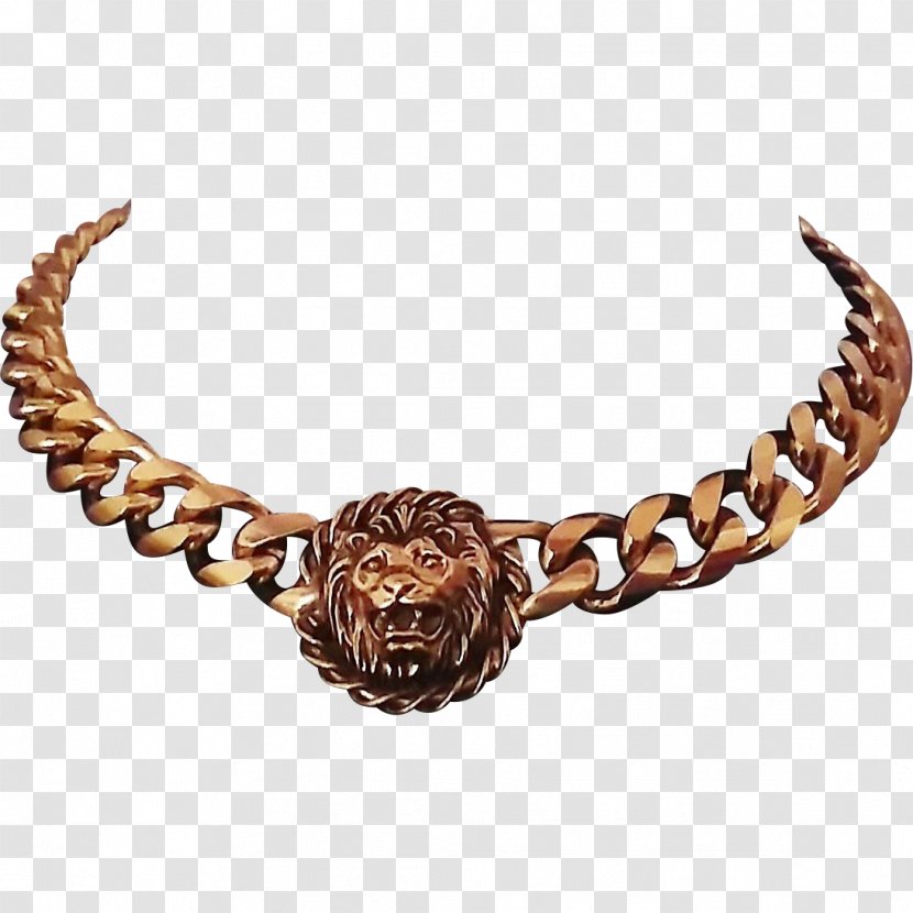 Body Jewellery Necklace Clothing Accessories Chain - Lion Head Transparent PNG