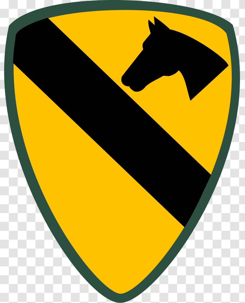 Fort Hood 1st Cavalry Division Shoulder Sleeve Insignia - 2nd Armored Transparent PNG