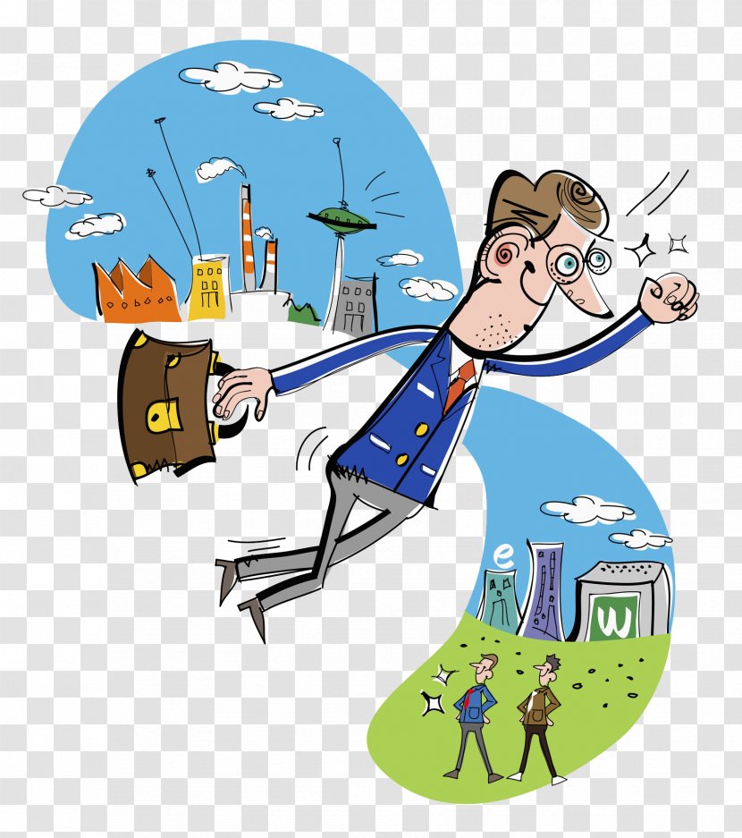 Architecture Travel Illustration - Chief Executive - Travelling Man Transparent PNG