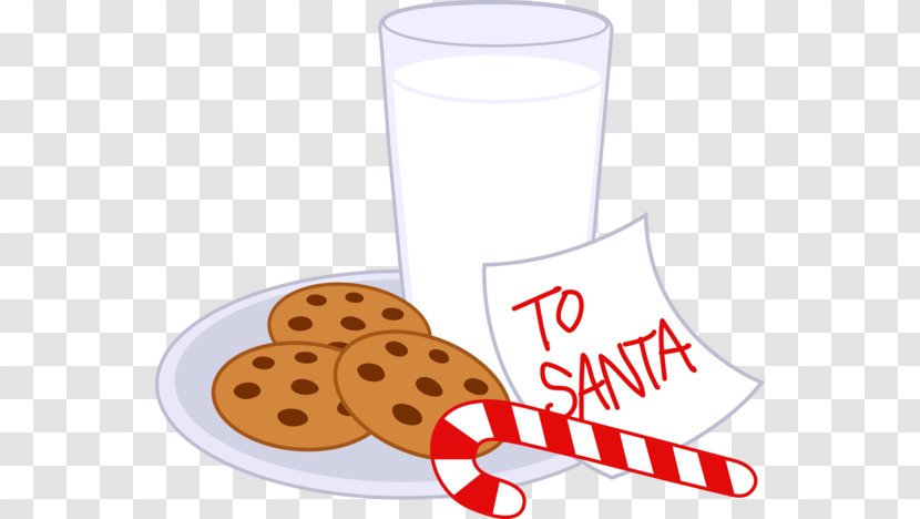 Chocolate Milk Chip Cookie Candy Cane Santa Claus - Gingerbread - Cliparts Platter Transparent PNG