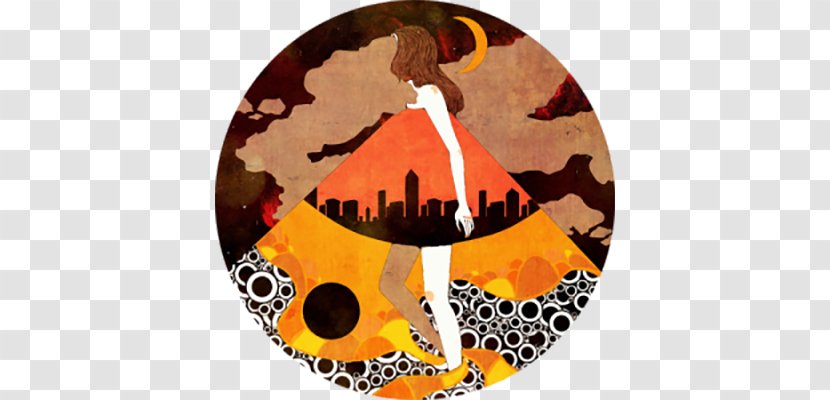 Illustrator Art Illustration - Designer - Urban Women In The Moonlight Transparent PNG
