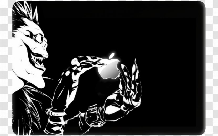 Ryuk Light Yagami MacBook - Silhouette - Macbook Transparent PNG