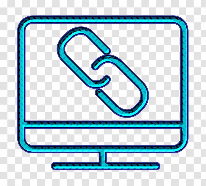 Computer Icon Link Online - Blue - Sign Symbol Transparent PNG