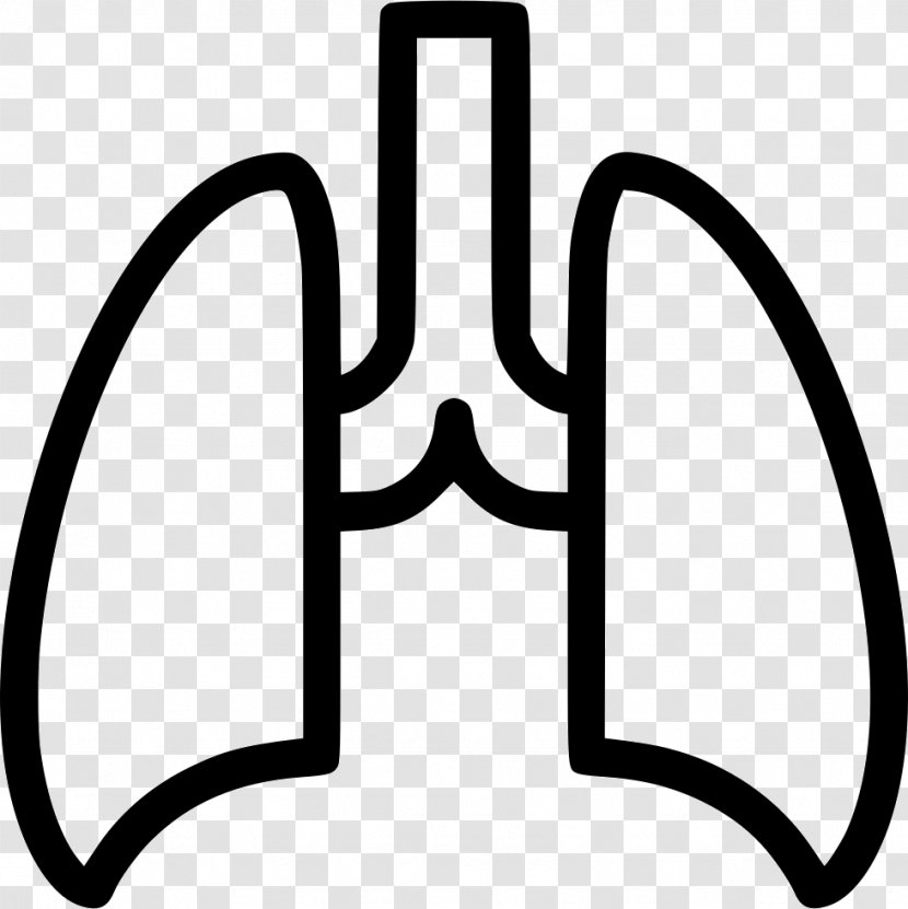 Clip Art Lung Angle - Line - Breathing Icon Transparent PNG