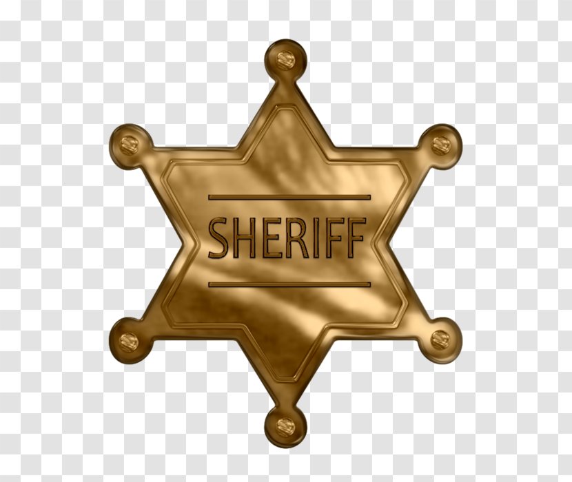 Badge Sheriff Royalty-free - Brass Transparent PNG