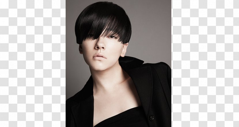 Black Hair Coloring Bangs Bob Cut - Frame Transparent PNG