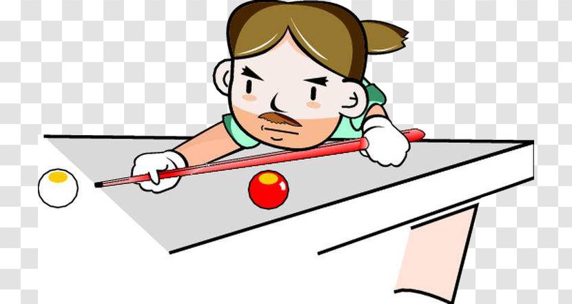 Billiards Cartoon Sport - Watercolor - Design Material Table Transparent PNG