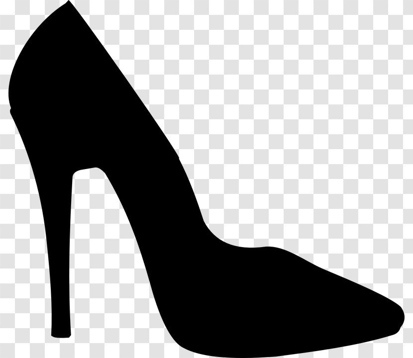 High-heeled Shoe Stiletto Heel Clip Art - Silhouette - Frame Transparent PNG