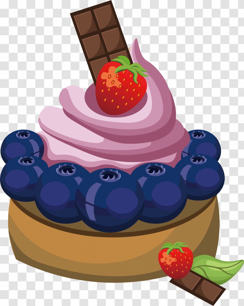 Cheesecake Android Illustration - Berry - Blueberry Chocolate Cake Transparent PNG