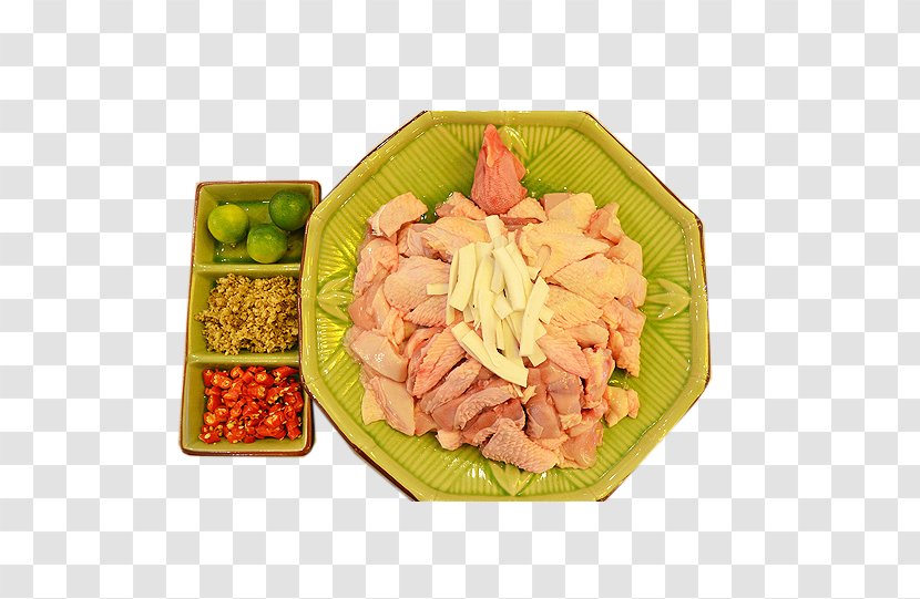 Vegetarian Cuisine Coconut Garnish - Gratis - Light Green Chicken Raw Material Dressing Wobble Plate Transparent PNG