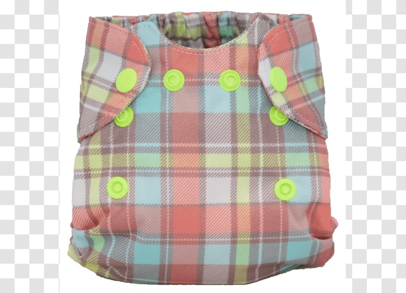 Diaper Infant Textile Tartan Organic Cotton - Sleeve - Mason Dye Transparent PNG