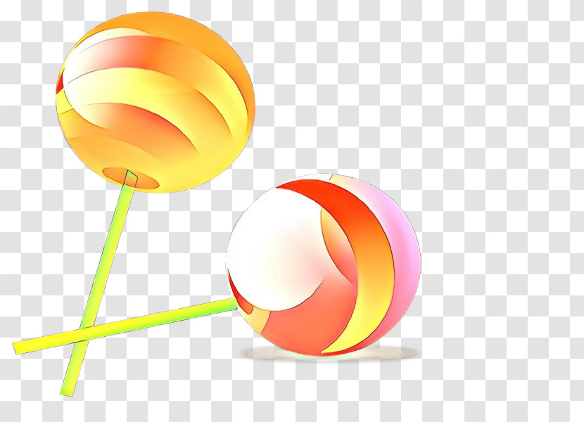 Yellow Lollipop Ball Transparent PNG