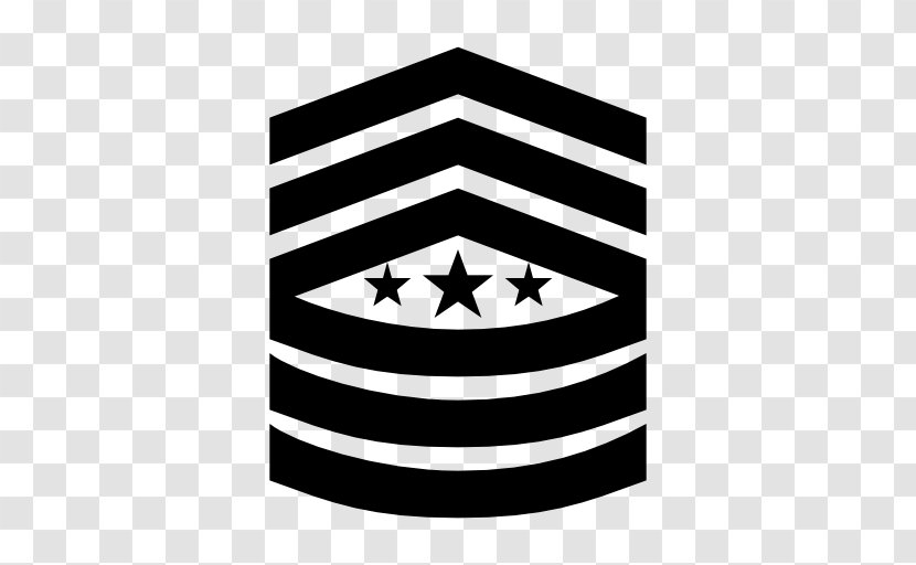 Sergeant Major Of The Army - Monochrome Transparent PNG