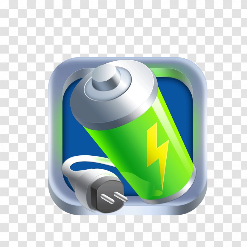Battery Charger Icon - Blue Transparent PNG