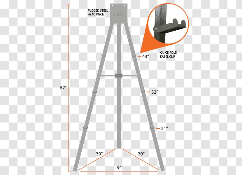 C&T Event Rentals Easel Steel Angle - Party - Backdrops Transparent PNG