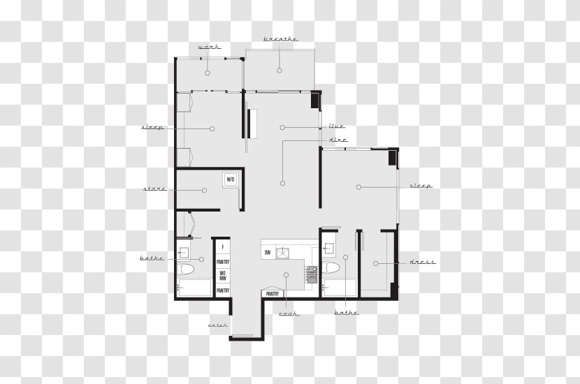 Floor Plan Architecture House Brand Transparent PNG