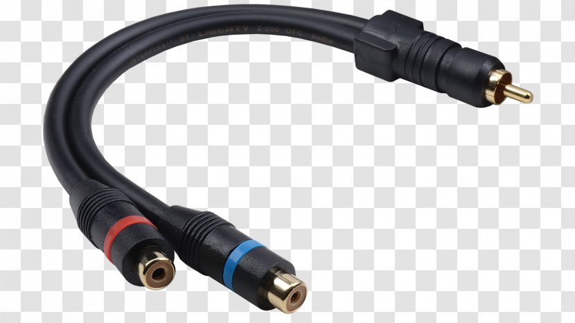 Electrical Connector RCA Phone Speaker Wire Coaxial Cable - Network Cables - Stereo Transparent PNG