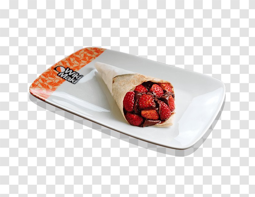 Strawberry Brigadeiro Sushi Makizushi Crêpe - Japanese Cuisine Transparent PNG