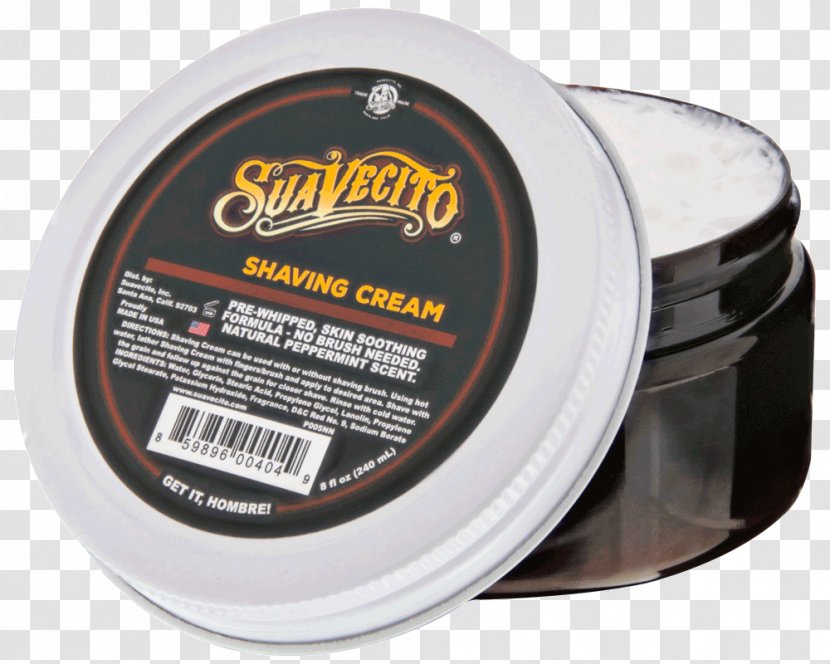 Shaving Cream Suavecito Creme Aftershave Menthol Vanishing - Hair Transparent PNG