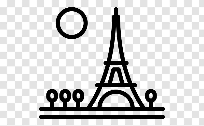 Eiffel Tower - Brand - Black And White Transparent PNG