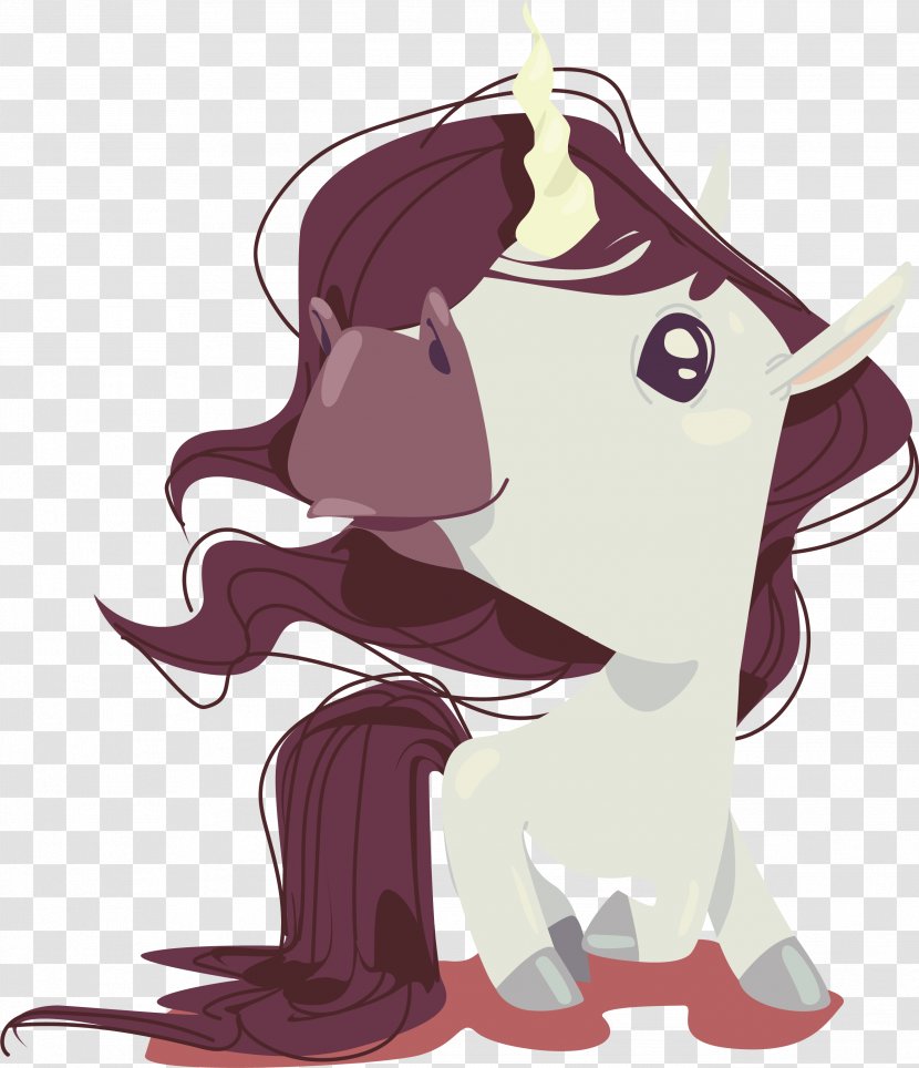 Horse Euclidean Vector Download Unicorn Infant - With Flowing Hair Transparent PNG