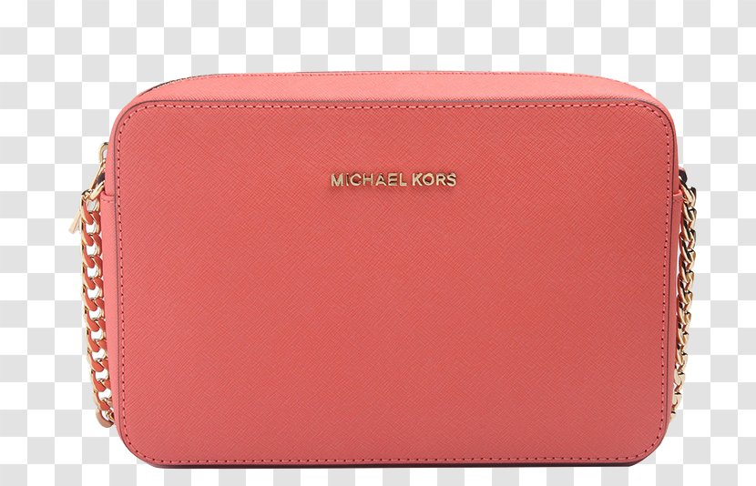 Handbag Michael Kors Leather Wallet - Material - MichaelKors Ms. Messenger Bag Pink Grapefruit Transparent PNG