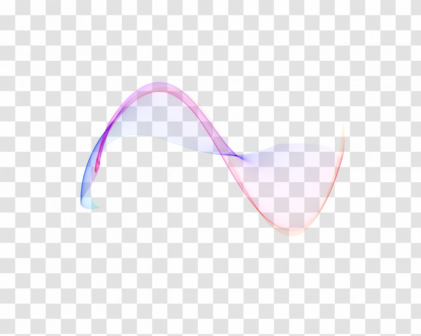 Glasses - Pink - Curve Lines Transparent PNG