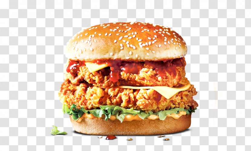Cheeseburger Fast Food Patty KFC Breakfast Sandwich - Kentucky Fried Chicken Transparent PNG