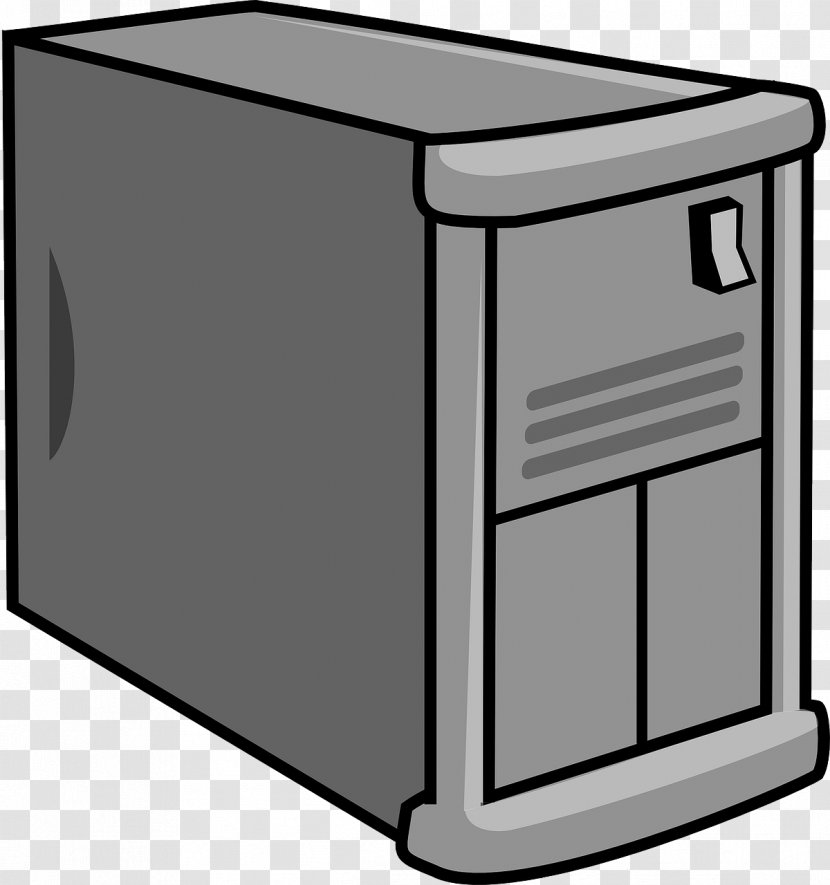 Computer Servers Clip Art - Black Transparent PNG